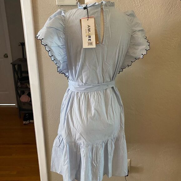 Short Tiered Dress by Aware by Vero Moda Sz S - Picture 7 of 10